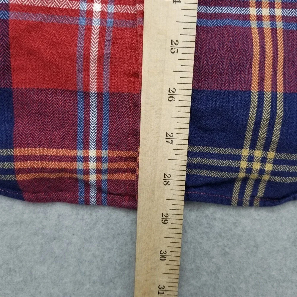 J Crew Shirt Mens Medium Red Button‎ Up Plaid Long Sleeve